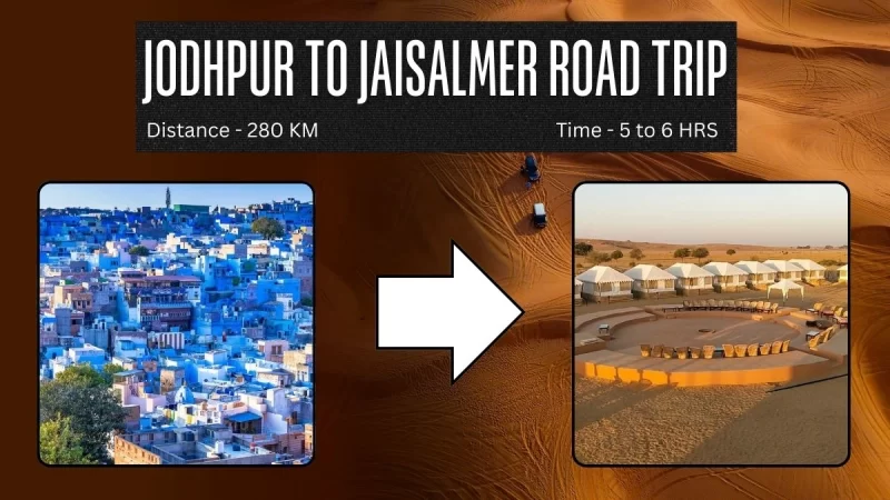 Jodhpur to Jaisalmer Distance